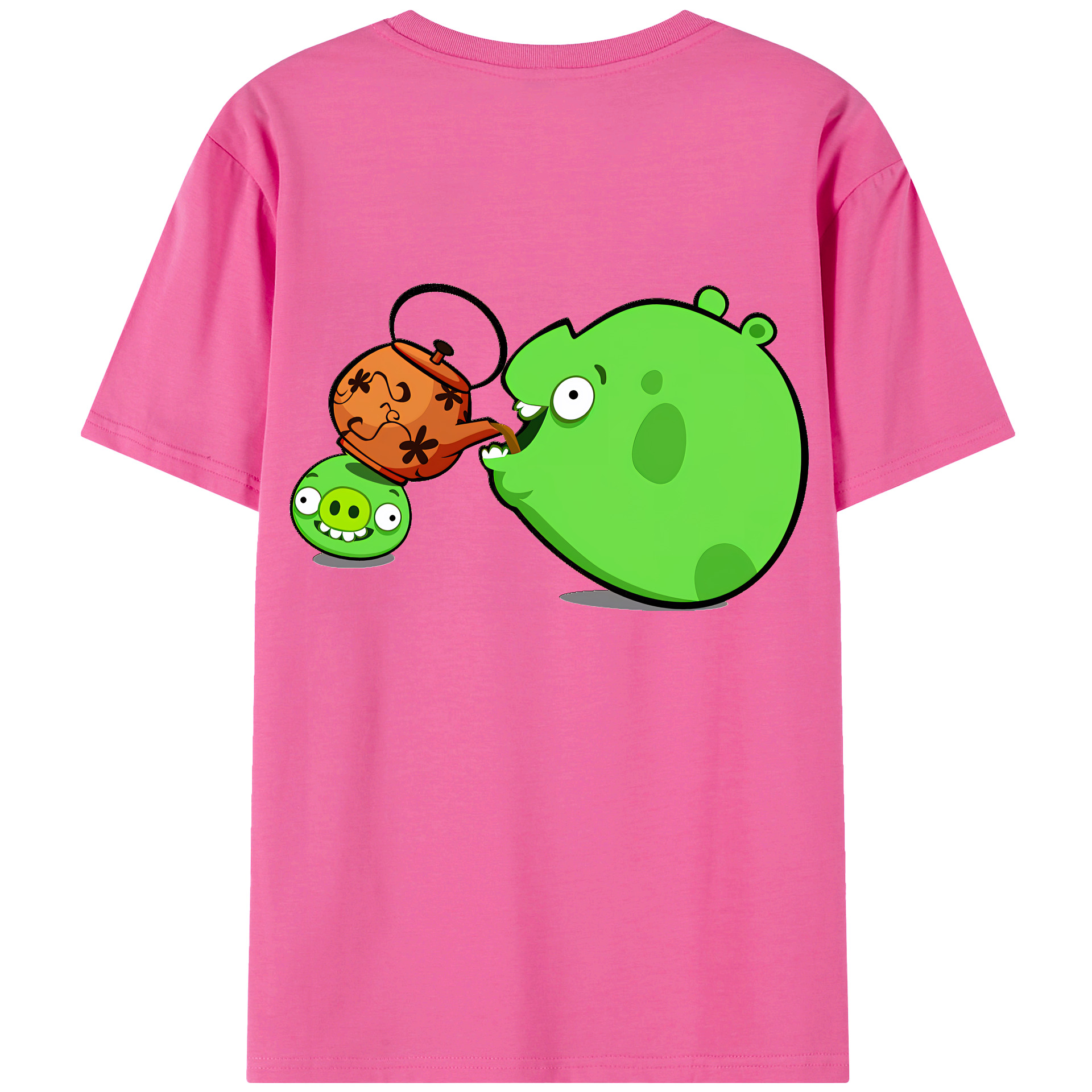 （画像用） Angry Birds アングリーバード レディース半袖Tシャツ(バックプリント)